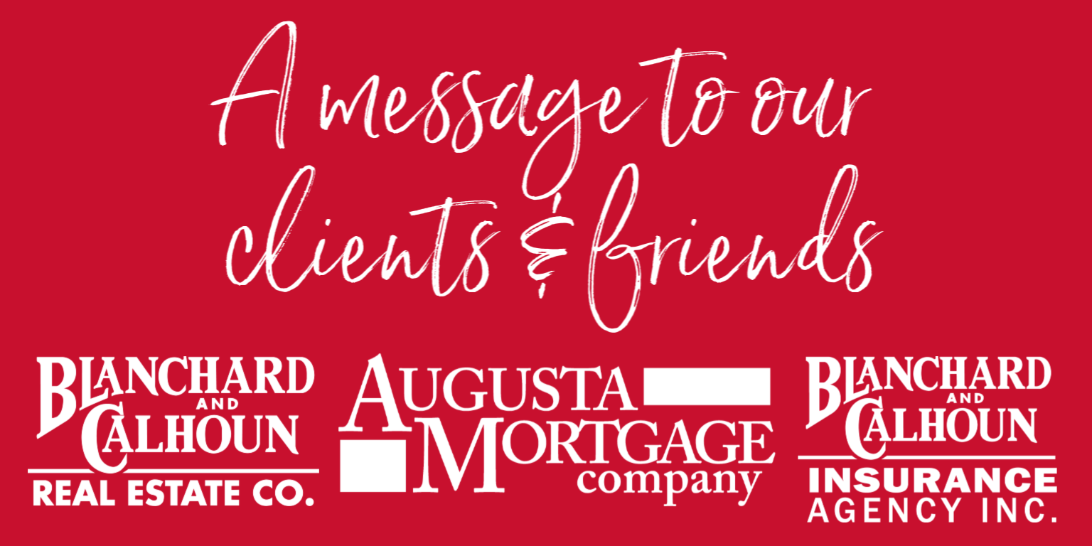 A Message from Blanchard & Calhoun Real Estate